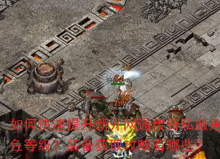 如何快速提升新开网通传奇私服角色等级?装备获取攻略有哪些? 如何快速提升新开网通传奇私服角色等级?装备获取攻略有哪些?