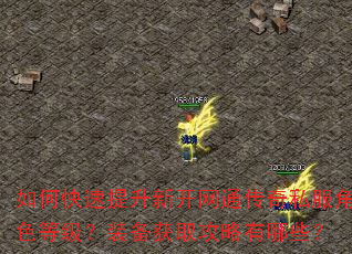 如何快速提升新开网通传奇私服角色等级?装备获取攻略有哪些? 如何快速提升新开网通传奇私服角色等级?装备获取攻略有哪些?