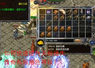 如何快速提升无赦迷失传奇私服角色等级? 如何快速提升无赦迷失传奇私服角色等级?