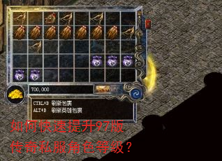 如何快速提升97版传奇私服角色等级? 如何快速提升97版传奇私服角色等级?