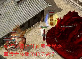 如何快速提升神鬼世界热血传奇私服角色等级? 如何快速提升神鬼世界热血传奇私服角色等级?