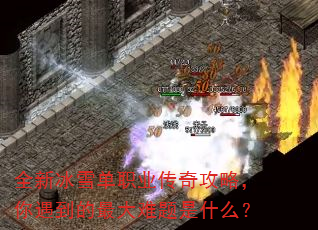 全新冰雪单职业传奇攻略,你遇到的最大难题是什么? 全新冰雪单职业传奇攻略,你遇到的最大难题是什么?